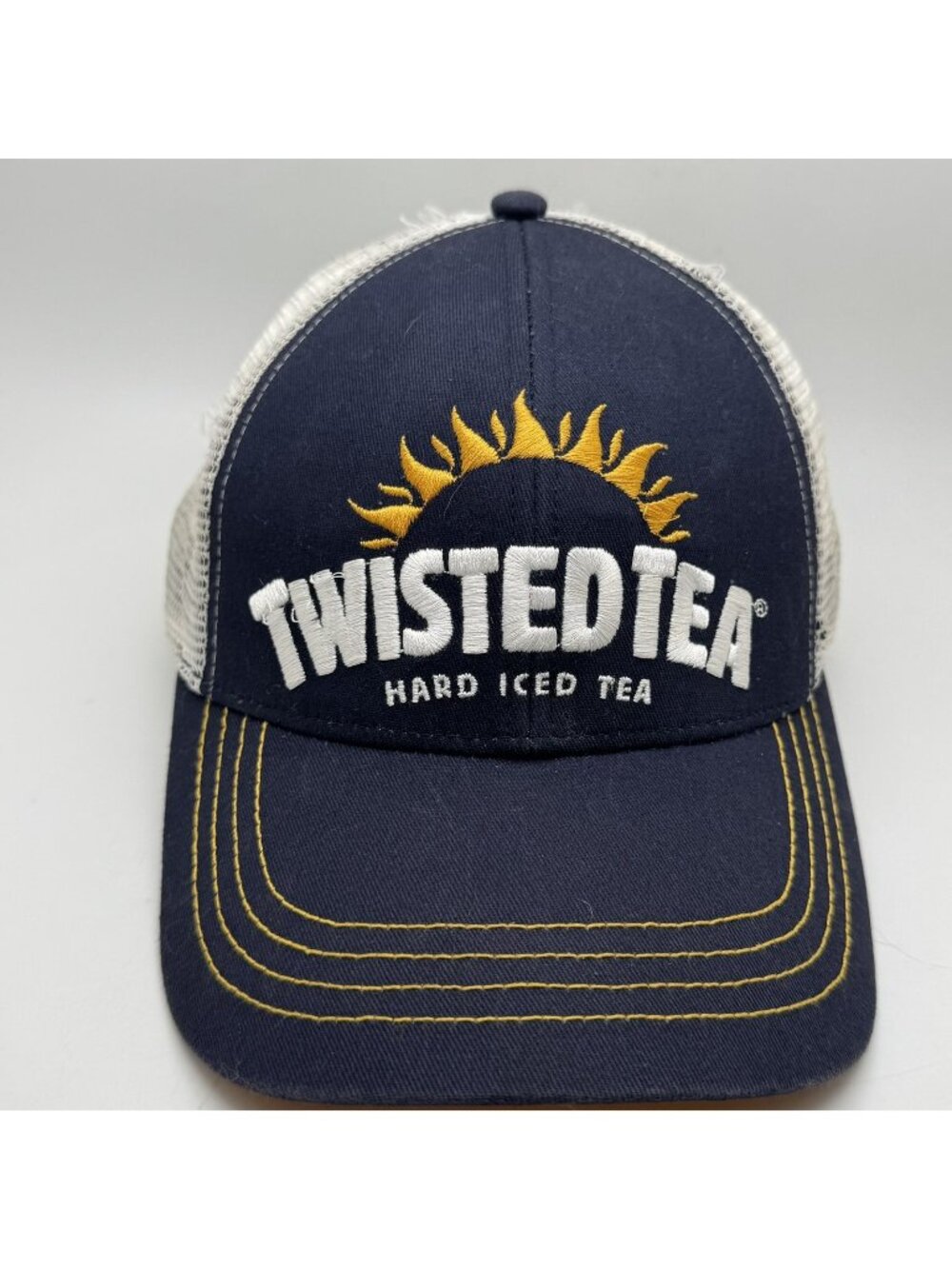 Twisted Tea Hard Iced Tea Trucker Hat Adjustable Snapback Baseball Cap Navy